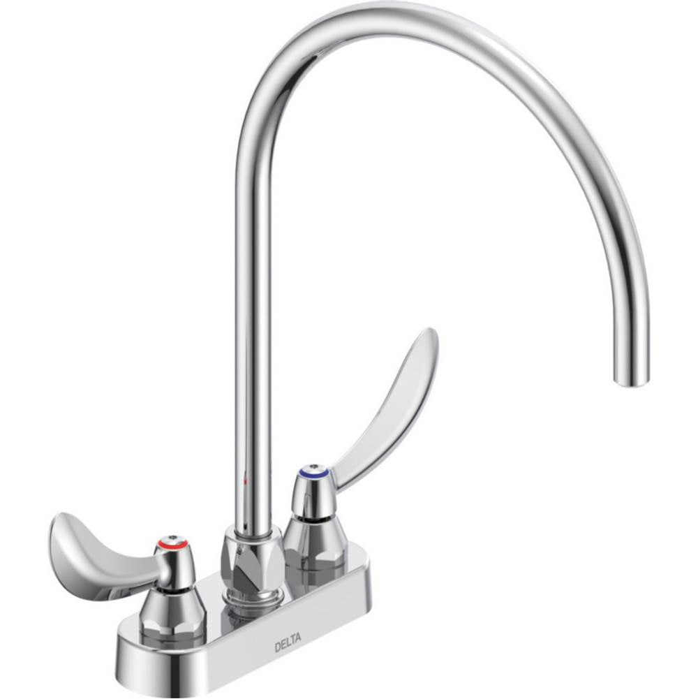 Delta Commercial - Commercial 27C4 / 27C5 / 27C6: 4'' Cast Deck Mount - Chrome