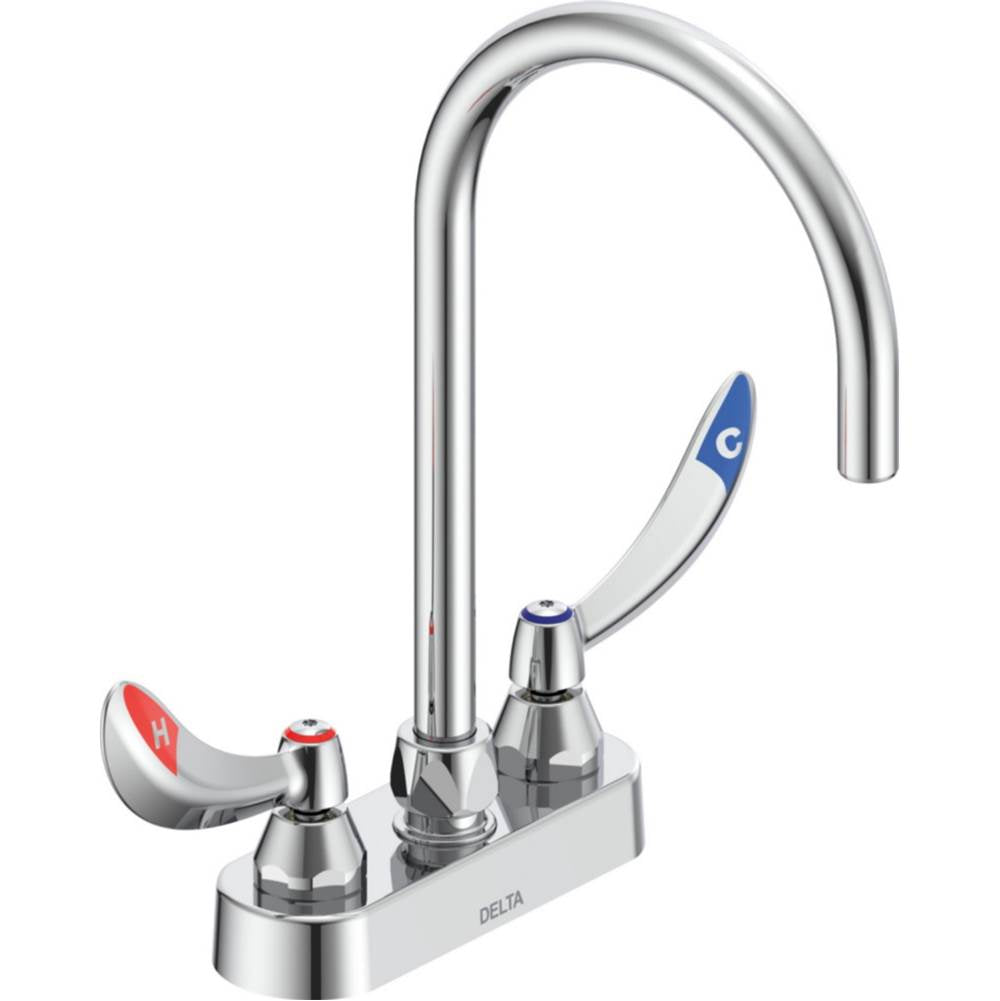 Delta Commercial - Commercial 27C4 / 27C5 / 27C6: 4'' Cast Deck Mount - Chrome