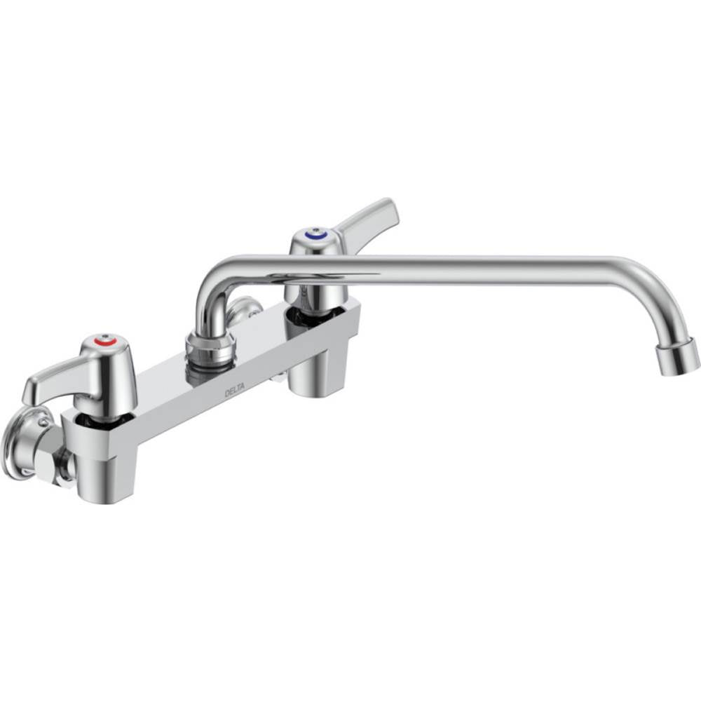 Delta Commercial - Commercial 28C3 / 28C4 / 28C6: Two Handle 8'' Wall Mount Service Sink Faucet - Chrome