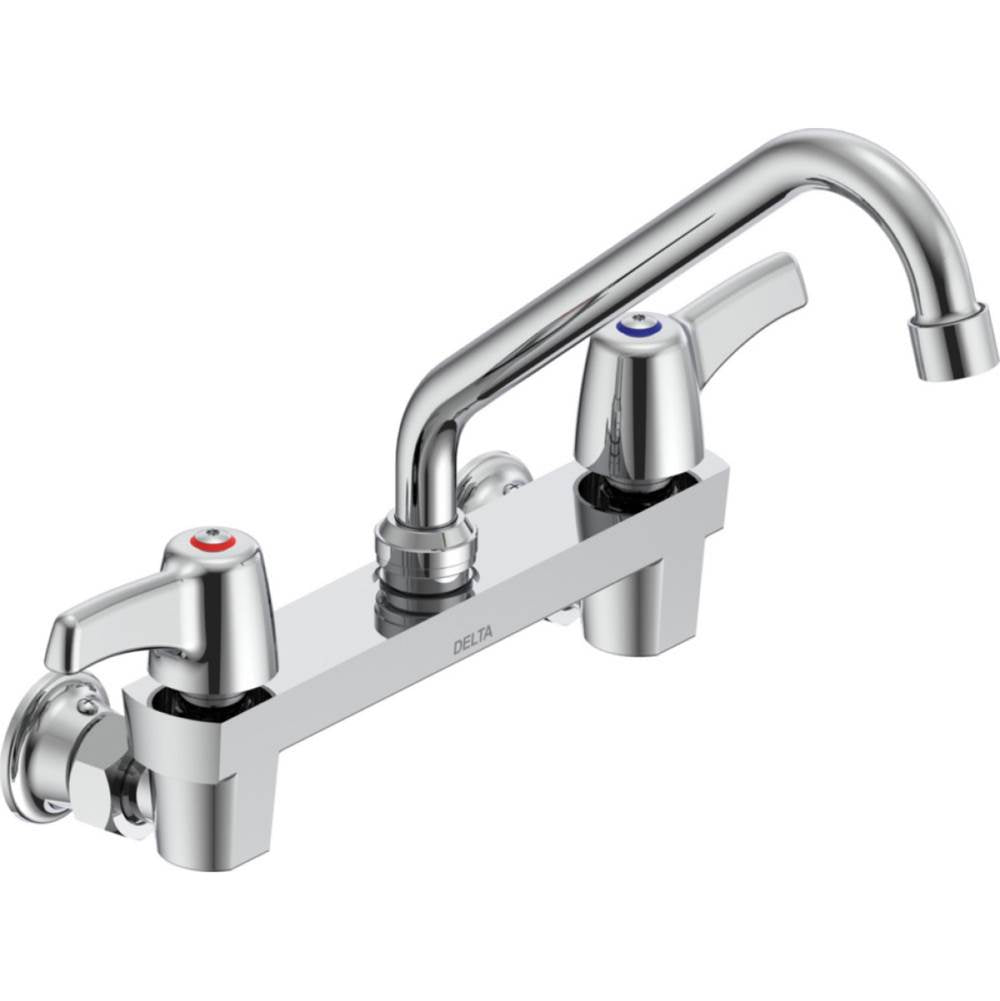 Delta Commercial - Commercial 28C3 / 28C4 / 28C6: Two Handle 8'' Wall Mount Service Sink Faucet - Chrome
