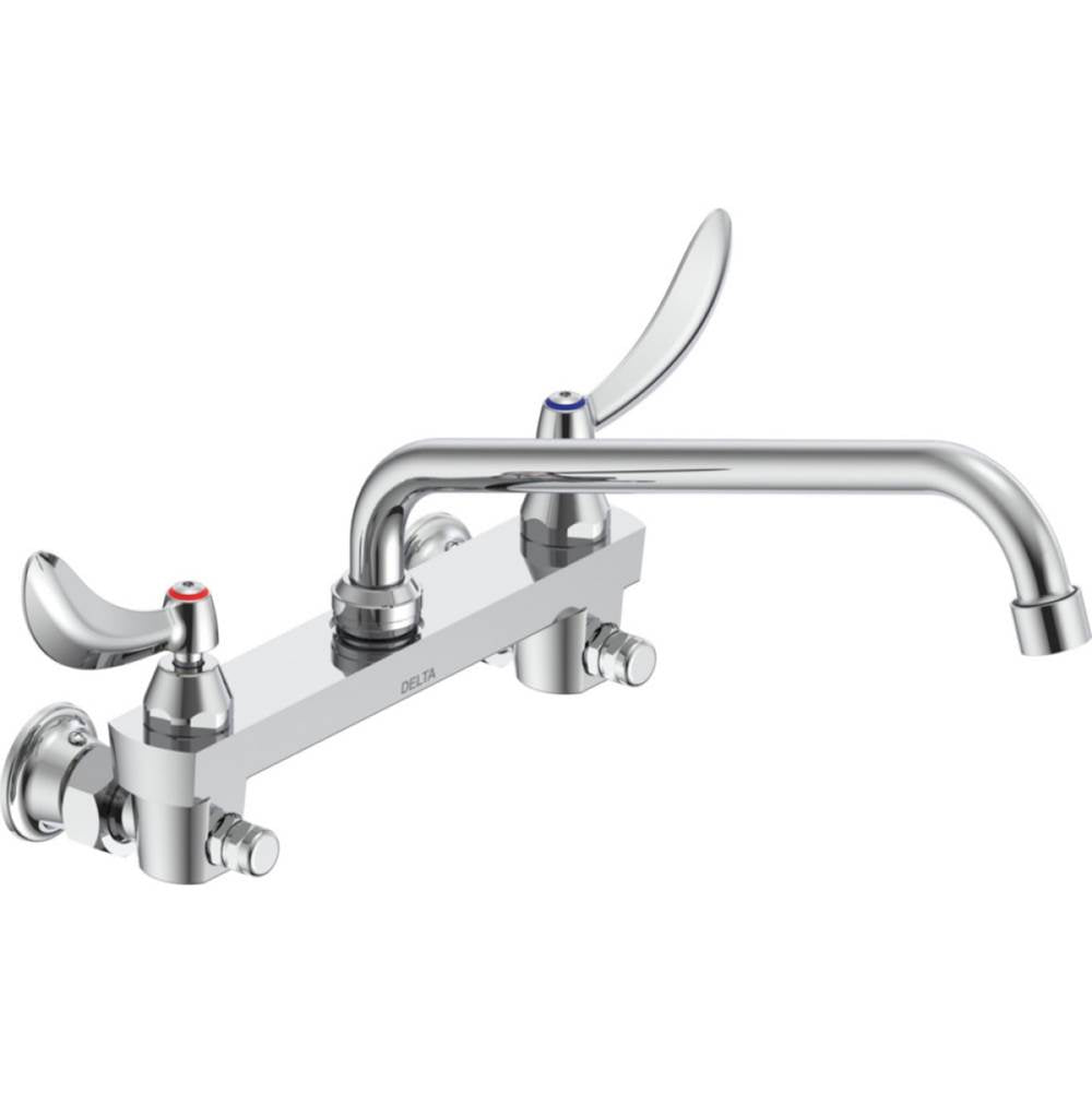 Delta Commercial - Commercial 28C3 / 28C4 / 28C6: Two Handle 8'' Wall Mount Service Sink Faucet - Chrome