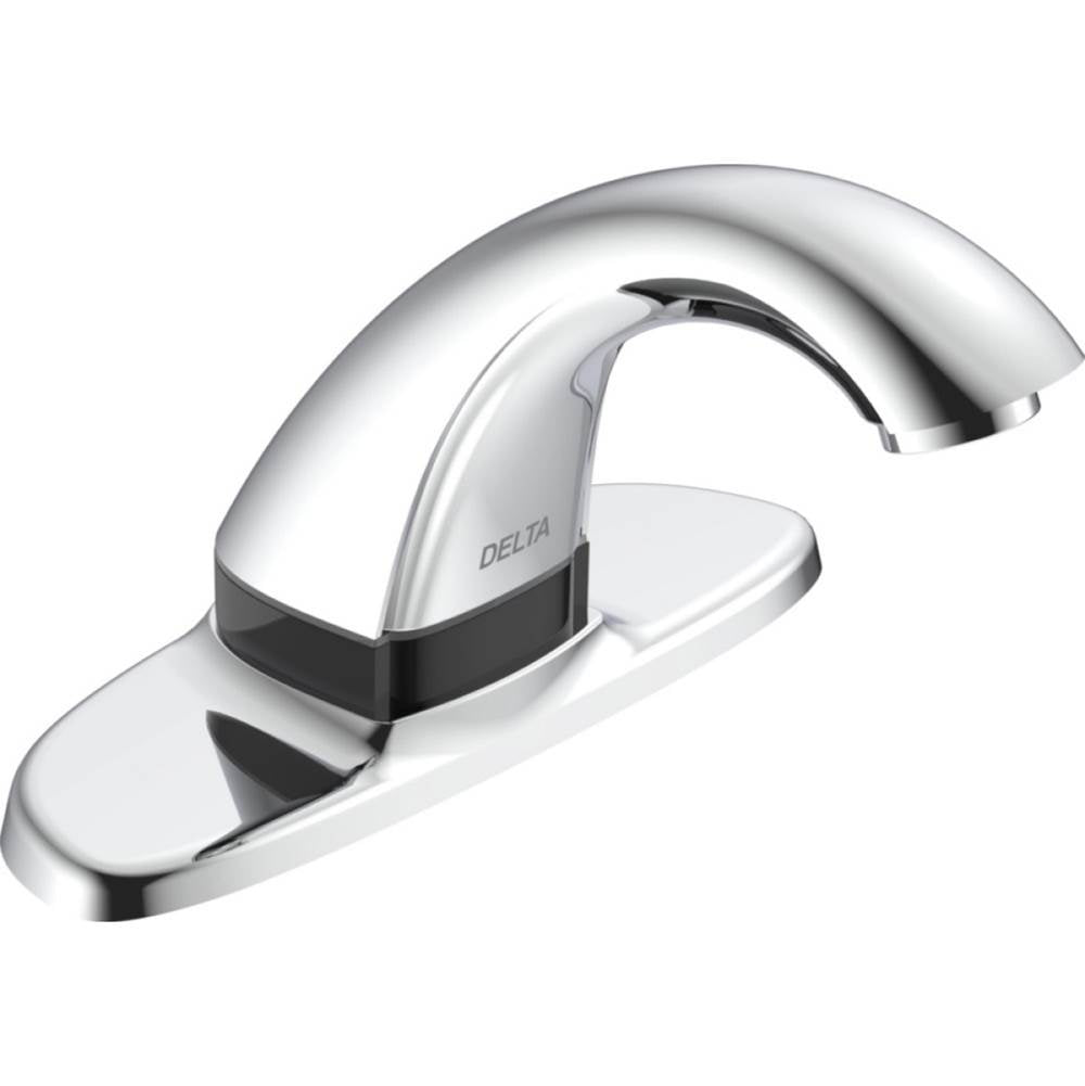 Delta Commercial - Commercial 590HDF: Electronic Lavatory Faucet with Proximity Sensing Technology - Hardwire Operated - Chrome