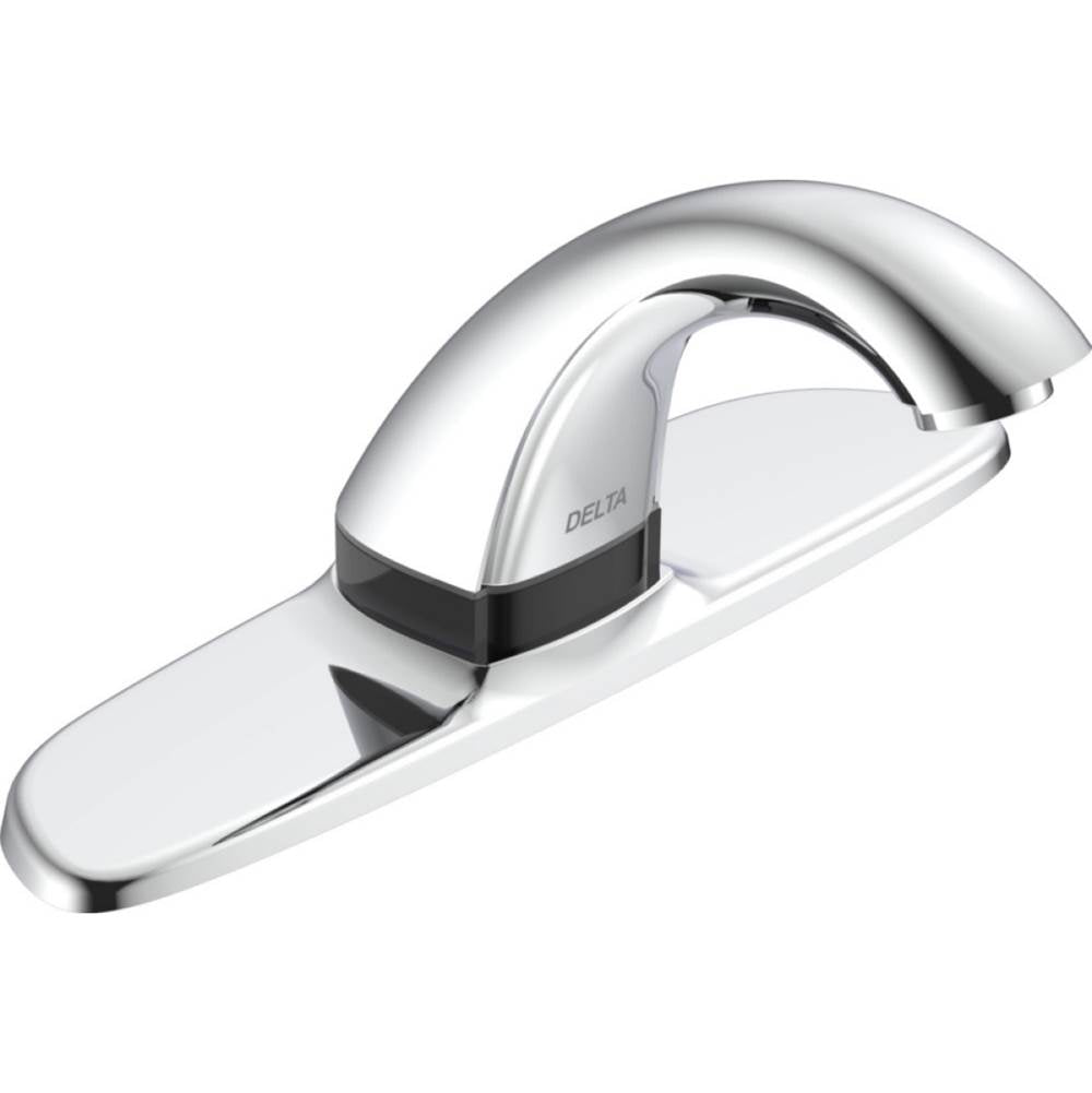 Delta Commercial - Commercial 590HDF: Electronic Lavatory Faucet with Proximity Sensing Technology - Battery Operated - Chrome