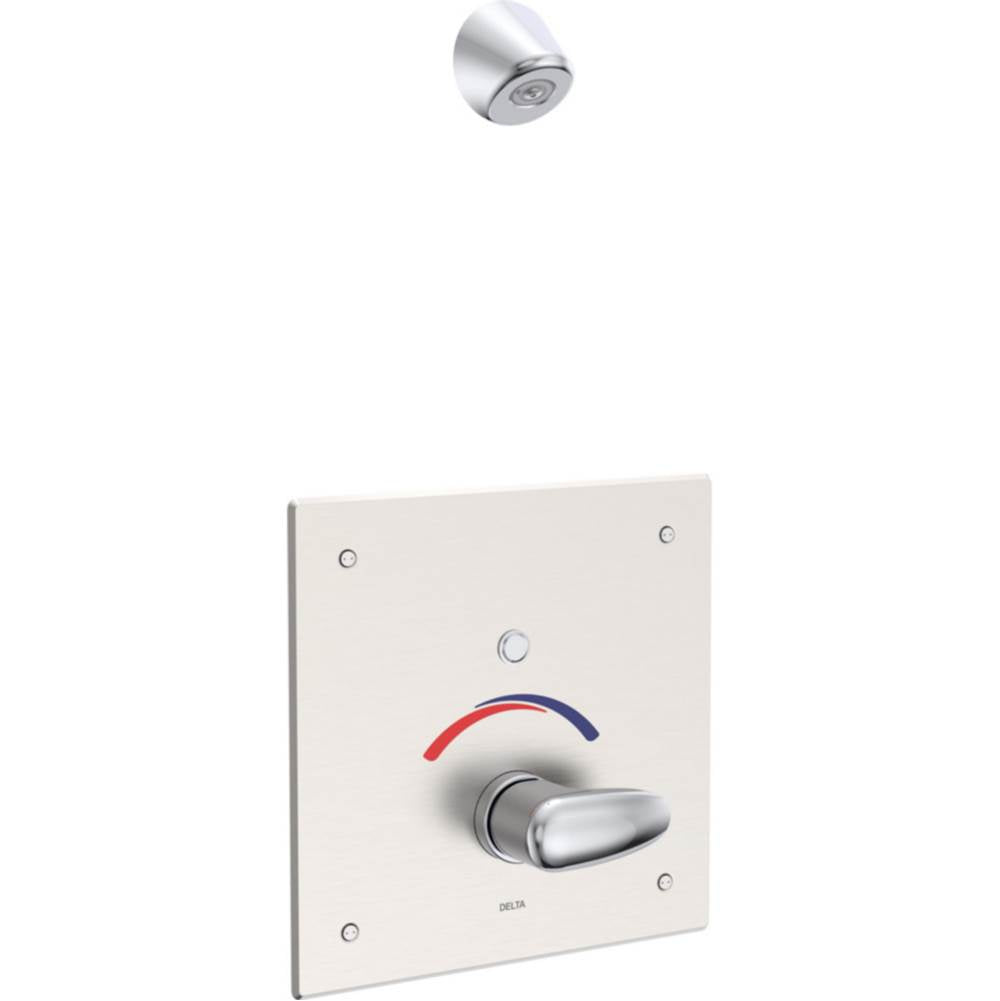Delta Commercial - Commercial 860T: Push Button Electronic Shower System - Chrome