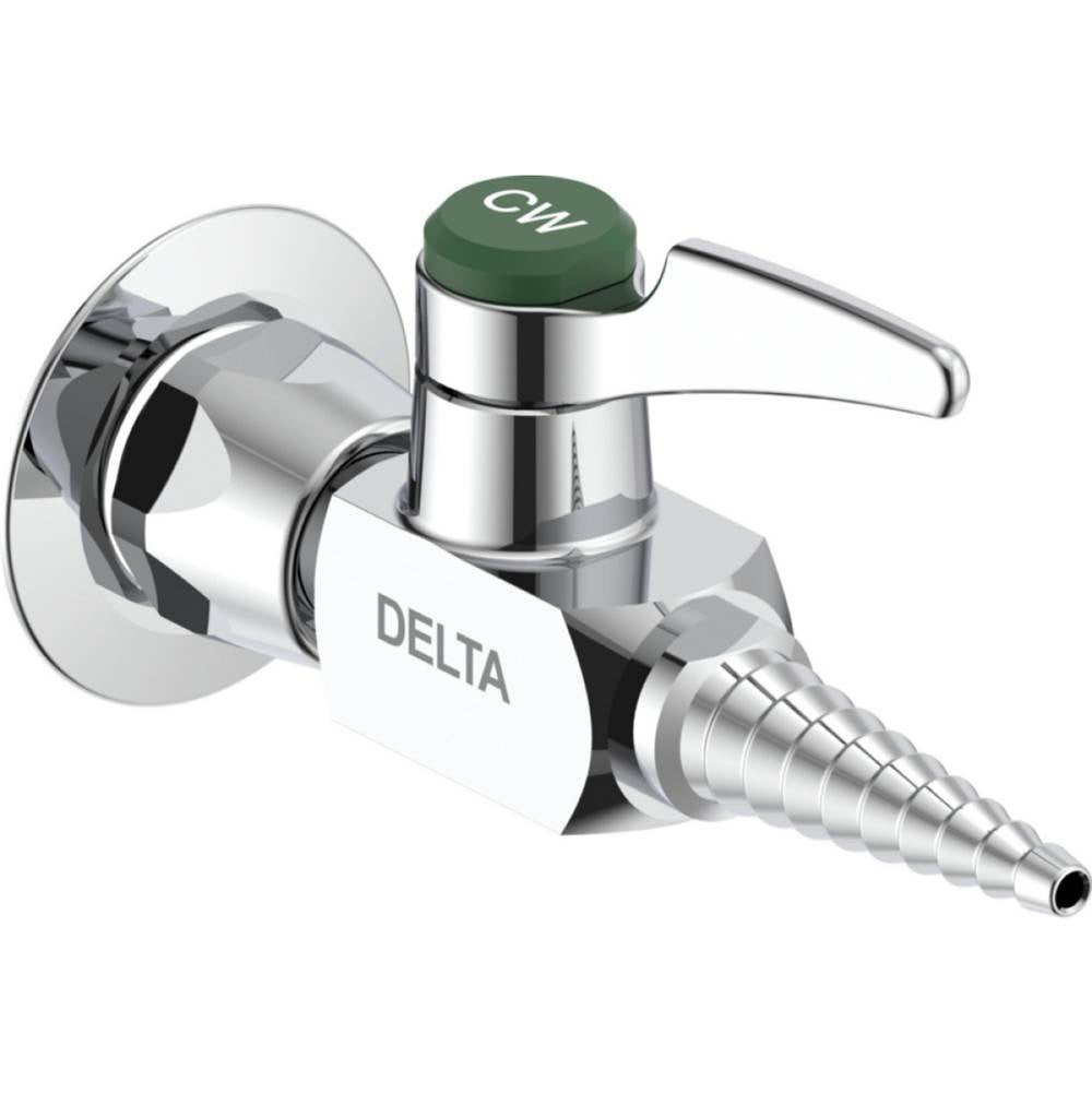 Delta Commercial - Commercial W62 Series Ball Valve: Wall Mount Ball Valve Hose Cock - Chrome