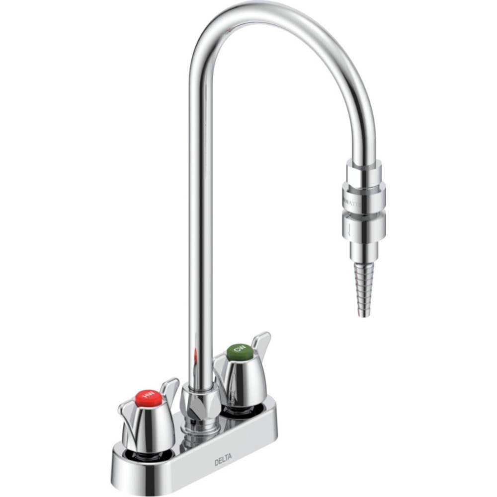 Delta Commercial - Commercial W67 Series Mixing Faucet: Two Handle 4'' Deck Mount Laboratory Mixing Faucet - Chrome