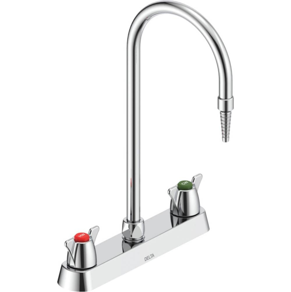 Delta Commercial - Commercial W67 Series Mixing Faucet: Two Handle 8'' Deck Mount Laboratory Mixing Faucet - Chrome