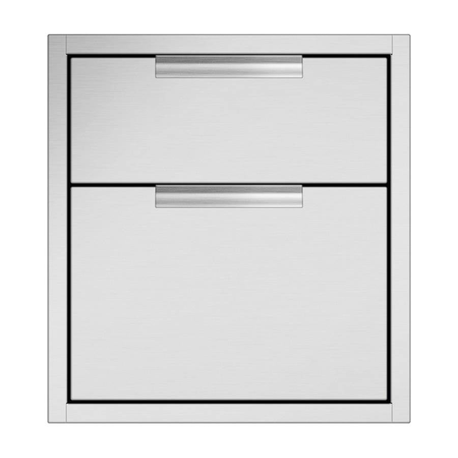 DCS - Double Tower Drawer 20'' - Stainless Steel