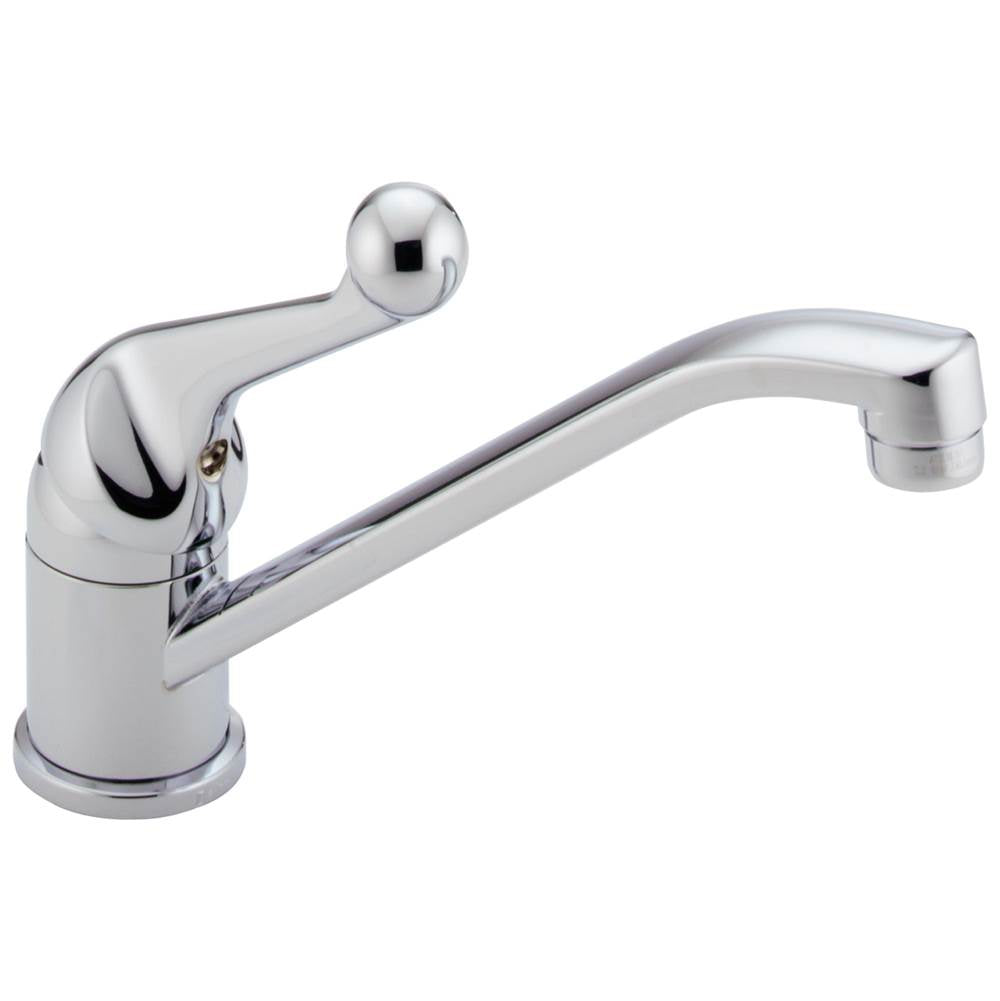 Delta Faucet - 134 / 100 / 300 / 400 Series Single Handle Kitchen Faucet - Chrome