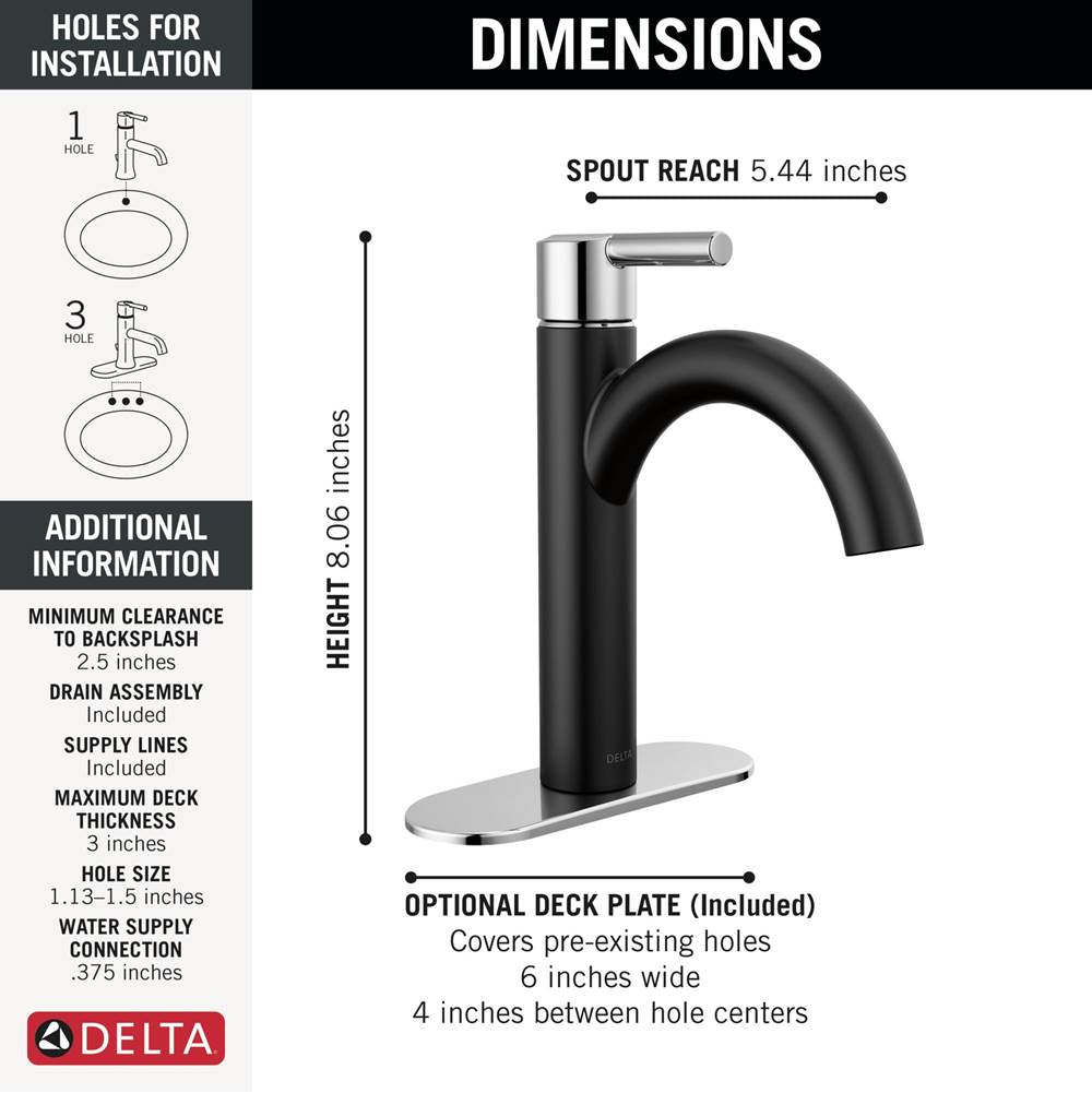 NicoliE Single Handle Bathroom Faucet