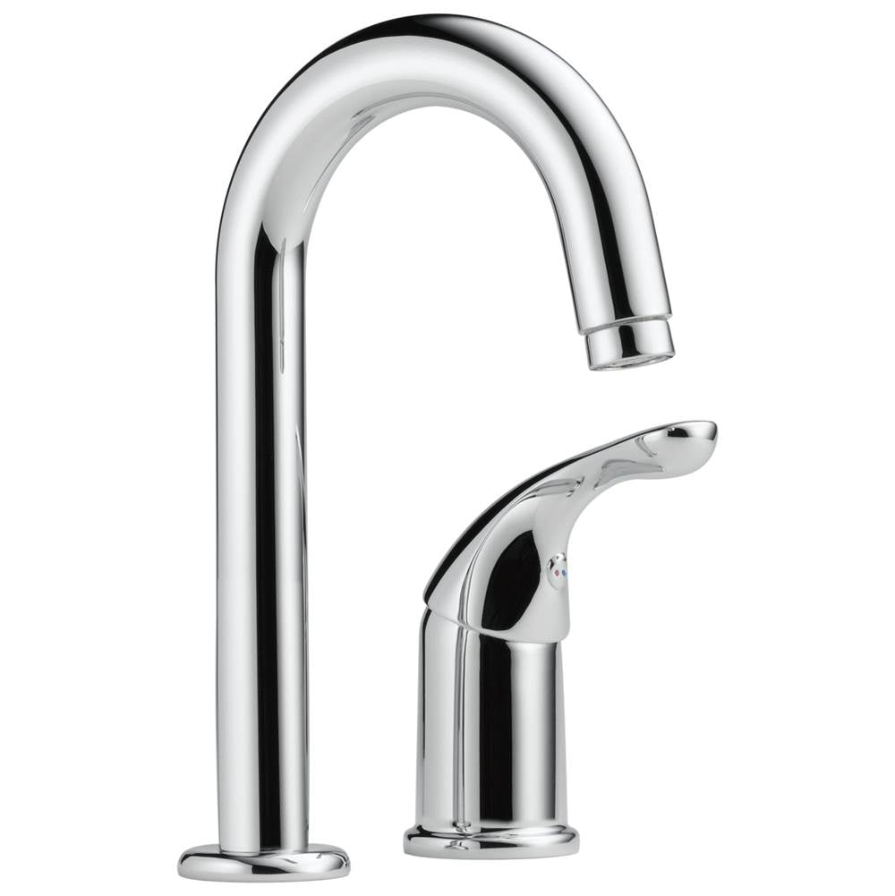 Delta Faucet - 134 / 100 / 300 / 400 Series Single Handle Bar / Prep Faucet - Chrome