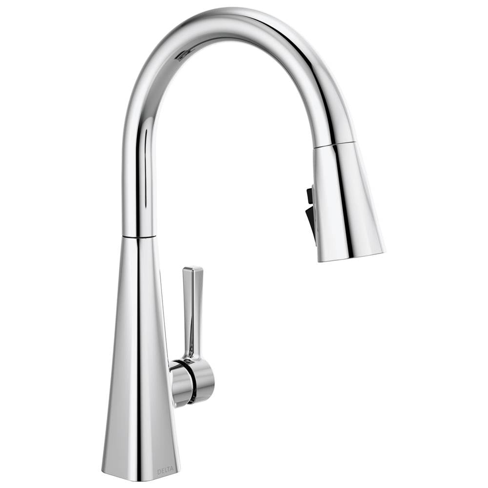 Delta Faucet - LentaE Single-Handle Pull-Down Kitchen Faucet - Chrome