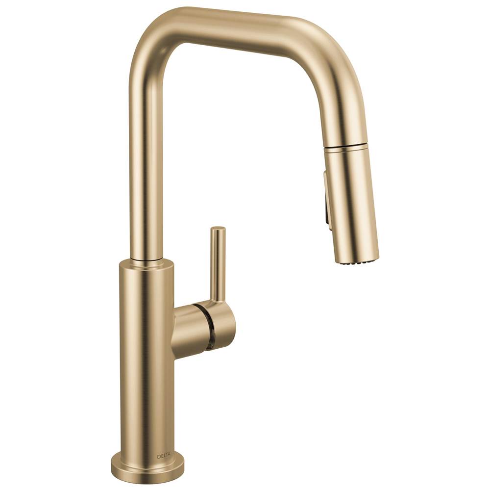 Delta Faucet - NicoliE Single Handle Pull-Down Kitchen Faucet - Champagne Bronze