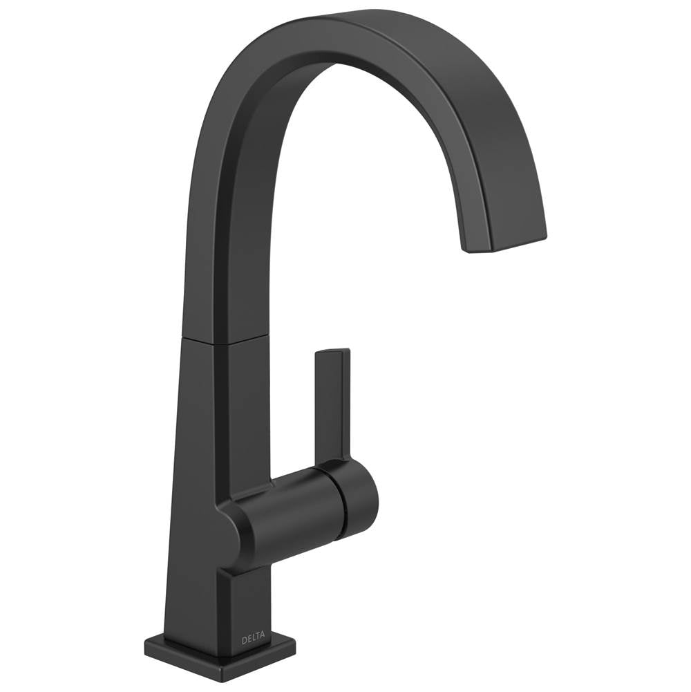 Delta Faucet - PivotalE Single Handle Bar Faucet - Matte Black