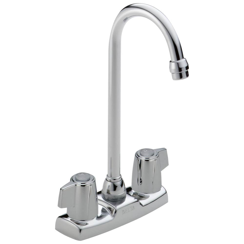 Delta Faucet - Classic Two Handle Bar / Prep Faucet - Chrome