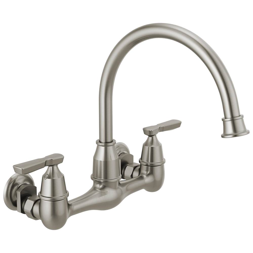 Delta Faucet - Corin Two Handle Wall Mounted Kitchen Faucet - Stainless