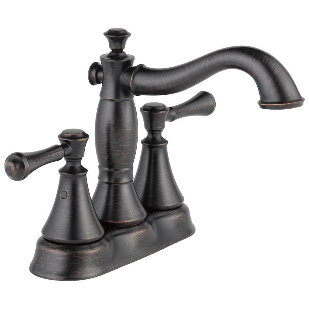 CassidyE Two Handle Centerset Bathroom Faucet - Metal Pop-Up