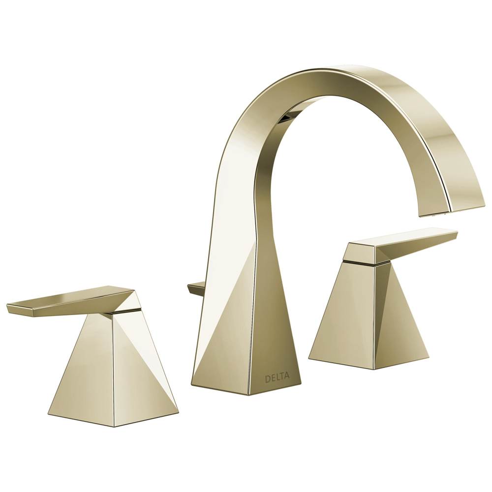 Delta Faucet - TrillianE Two Handle Widespread Bathroom Faucet - Lumicoat® Polished Nickel
