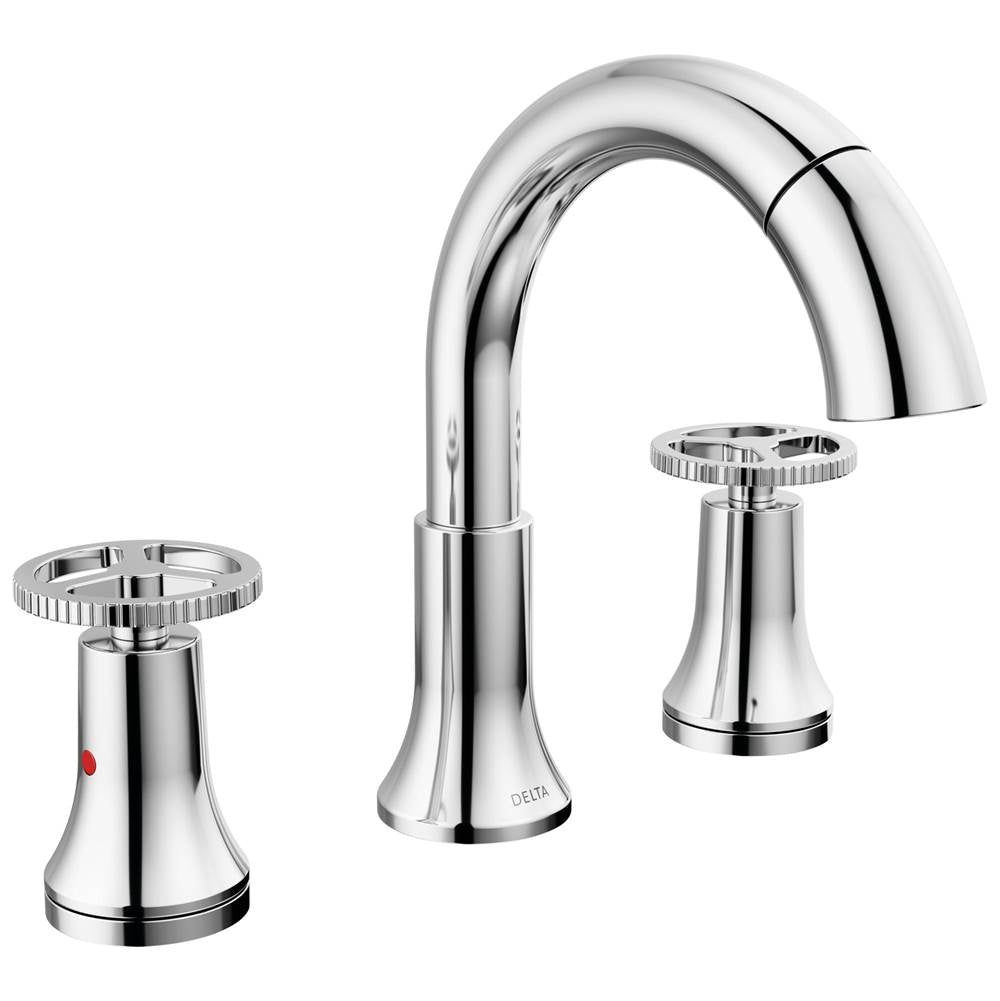 Delta Faucet - Trinsic Two Handle Widespread Pull Down Bathroom Faucet - Chrome