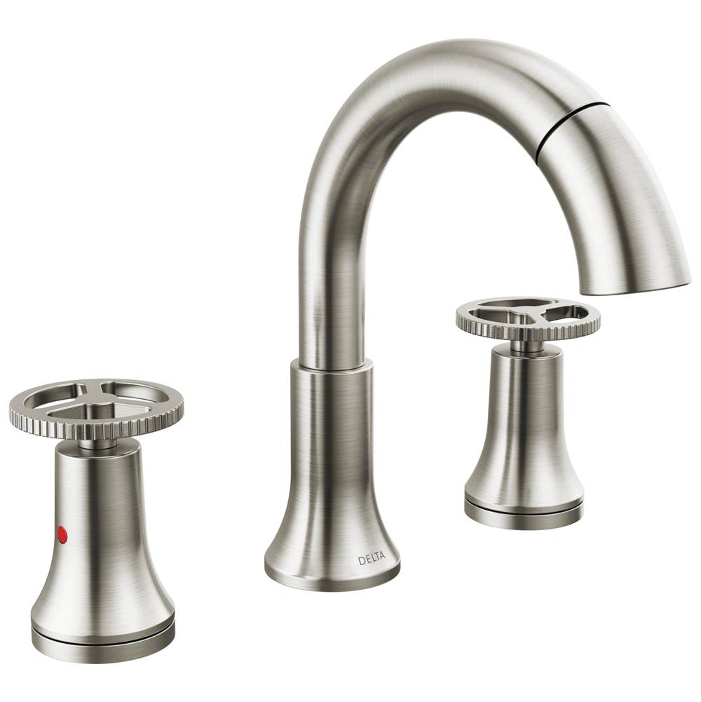 Delta Faucet - Trinsic Two Handle Widespread Pull Down Bathroom Faucet - Stainless