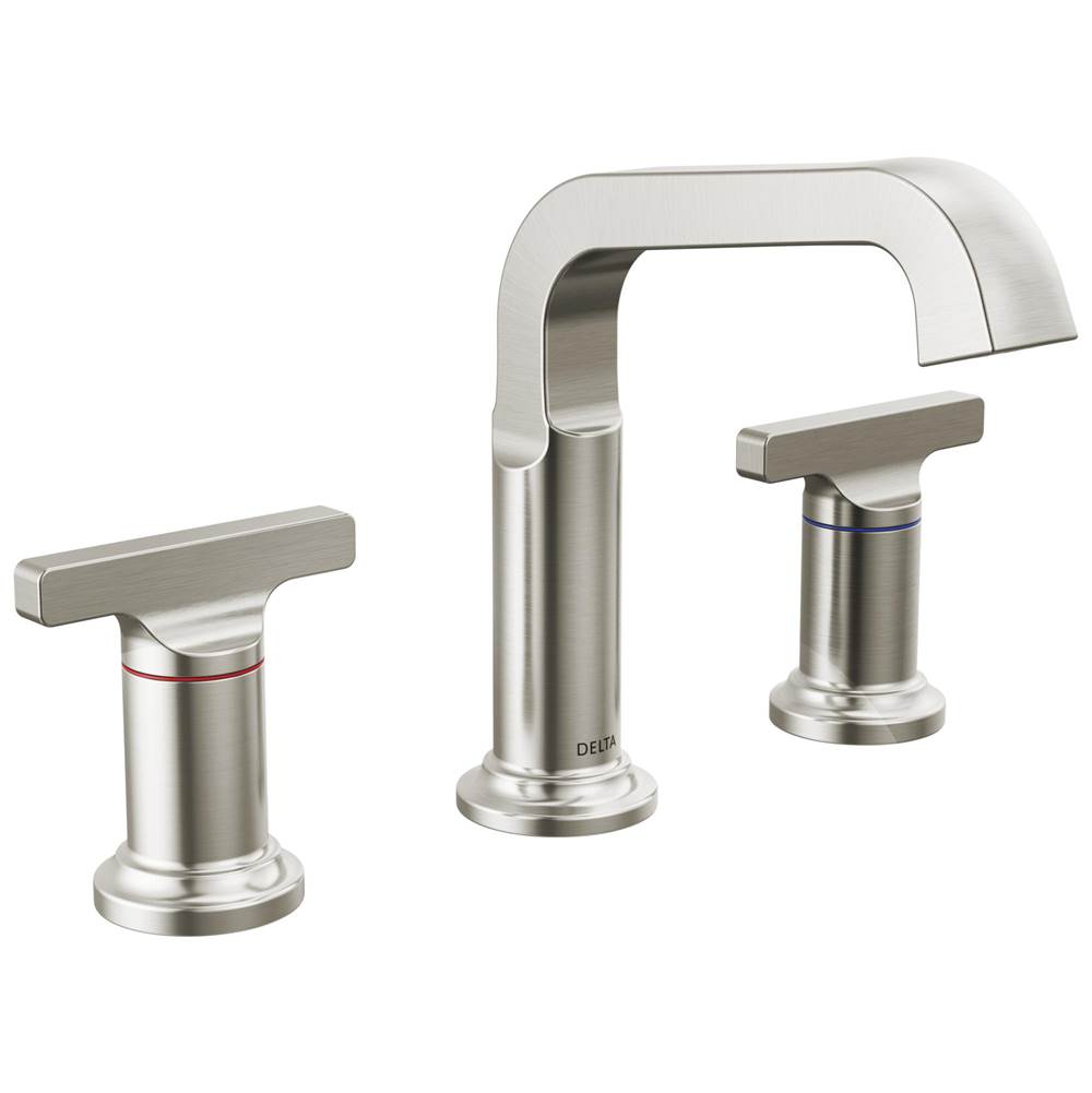 Delta Faucet - TetraE Two Handle Widespread Bathroom Faucet - Lumicoat® Stainless