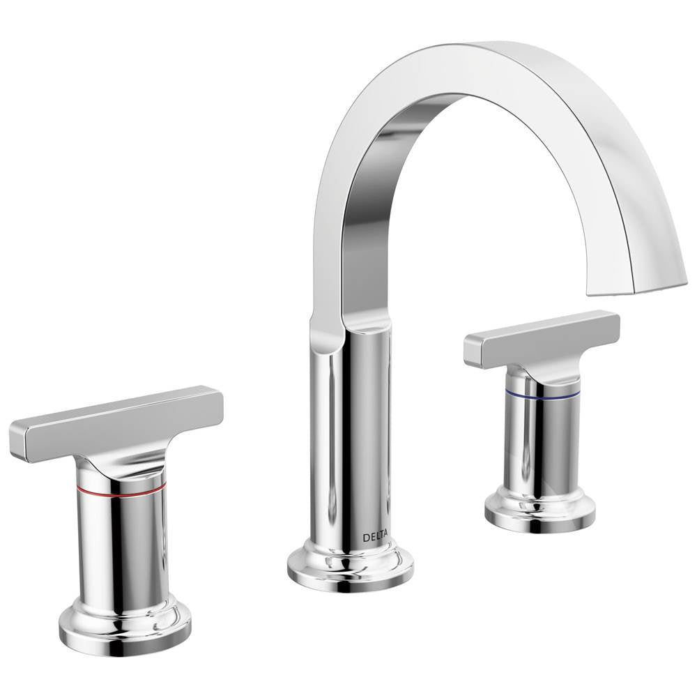 Delta Faucet - TetraE Two Handle Widespread Bathroom Faucet - Lumicoat® Chrome