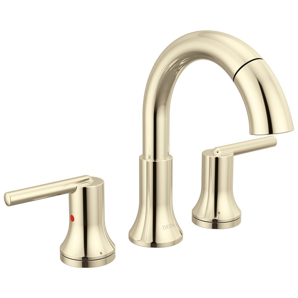 Delta Faucet - Trinsic Two Handle Widespread Pull Down Bathroom - Polished Nickel