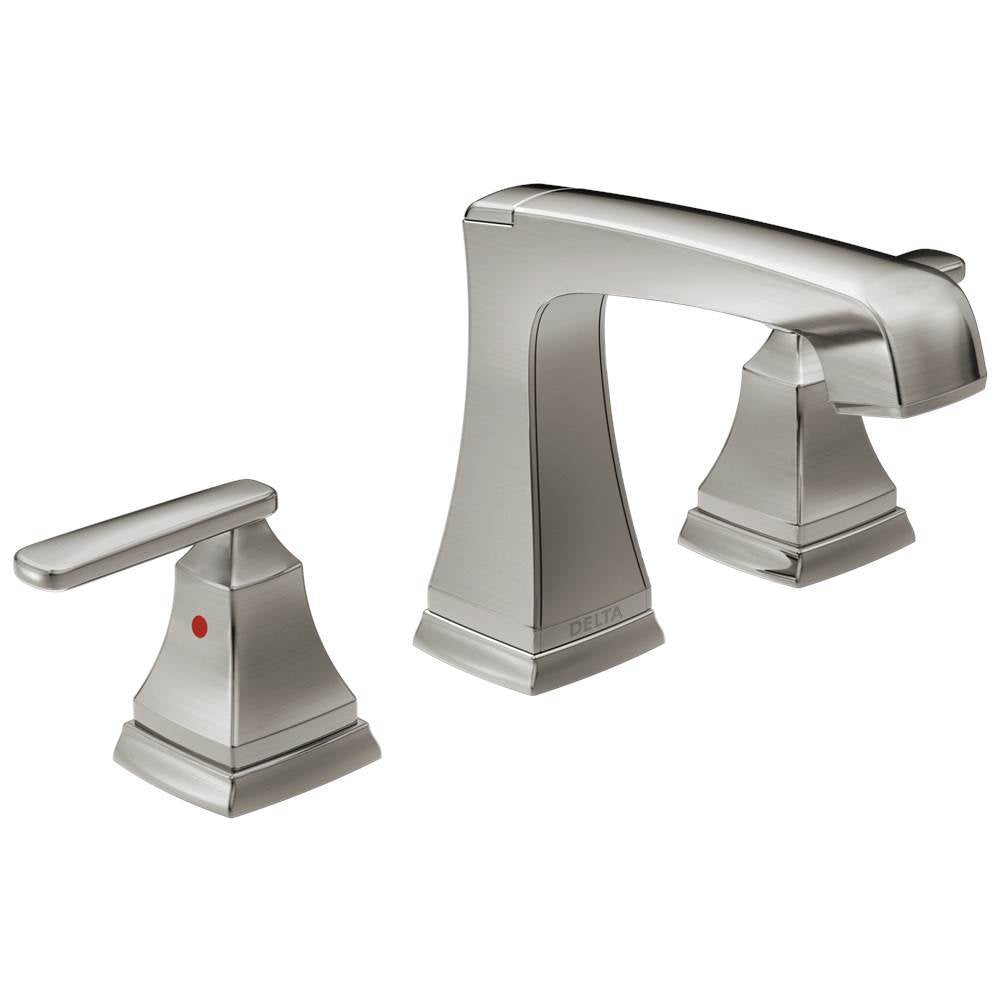 Ashlyn Two Handle Widespread Lavatory Faucet - Metal Pop-Up