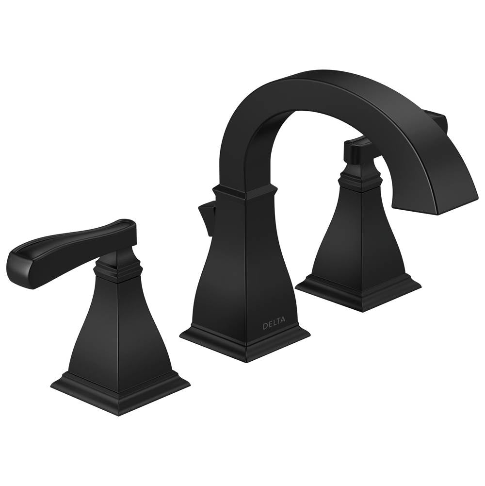 Delta Faucet - LakewoodE Two Handle Widespread Bathroom Faucet - Matte Black