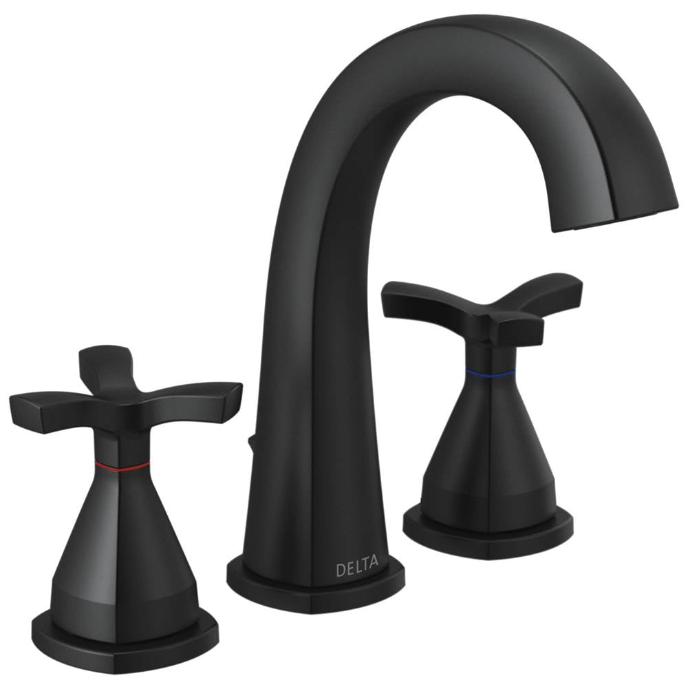 Delta Faucet - Stryke Widespread Faucet - Matte Black