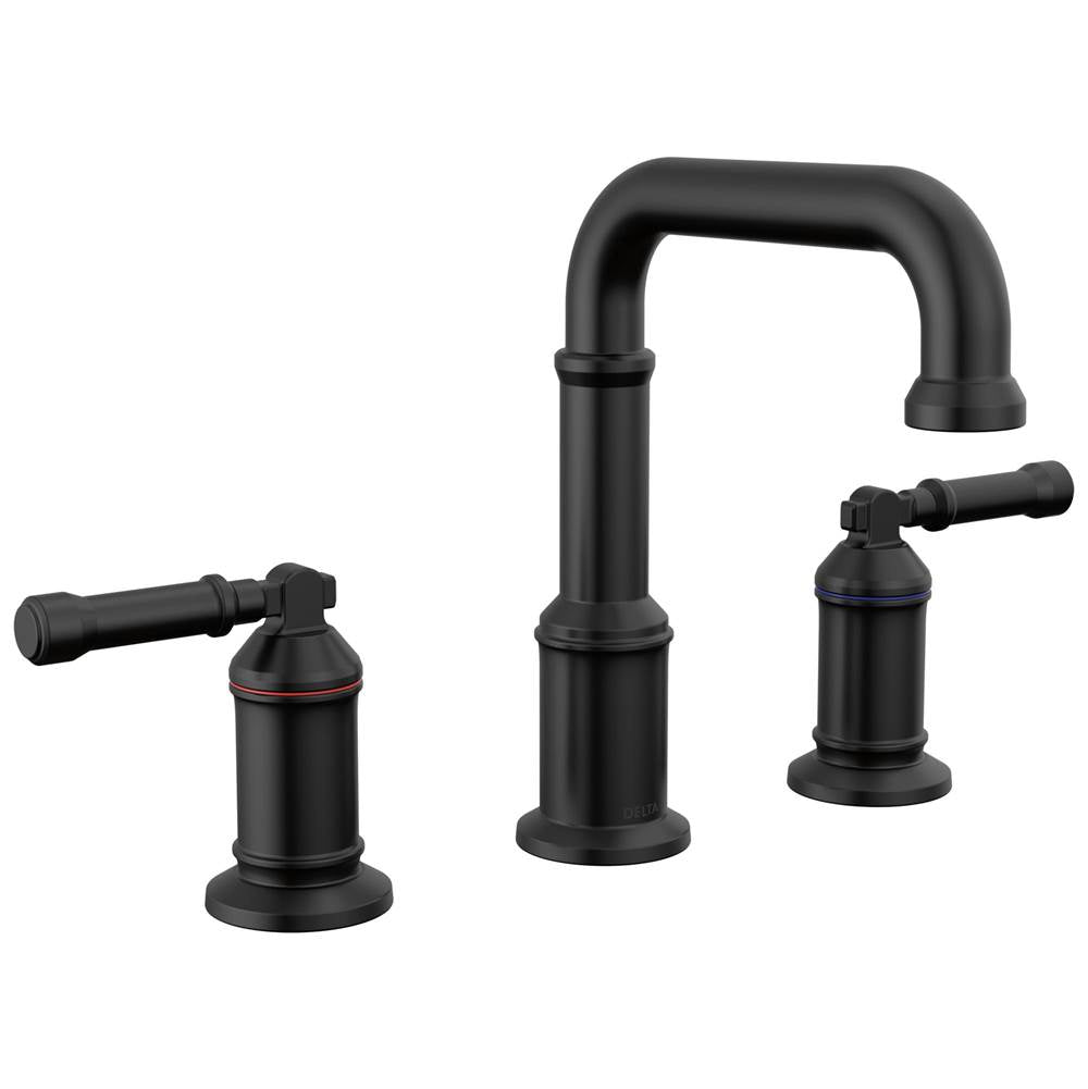 Delta Faucet - BroderickE Two Handle Widespread Bathroom Faucet - Matte Black