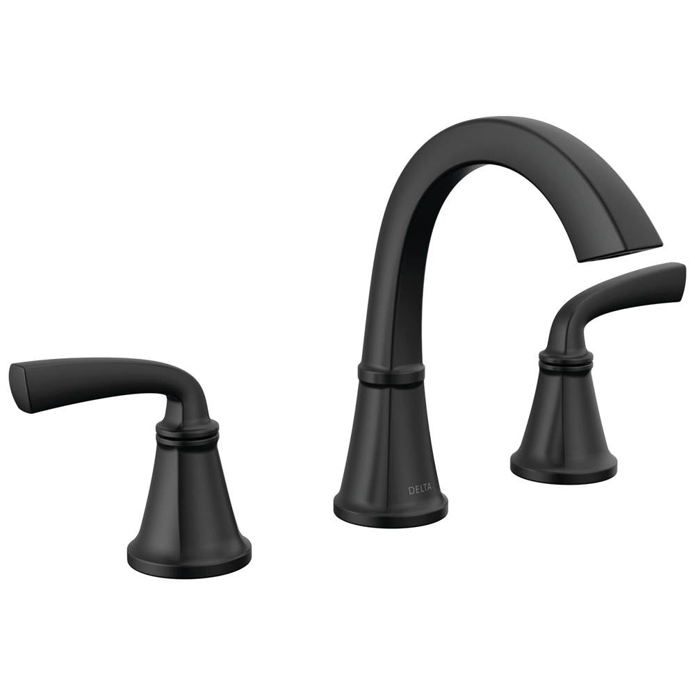 Delta Faucet - GeistE Two Handle Widespread Bathroom Faucet - Matte Black