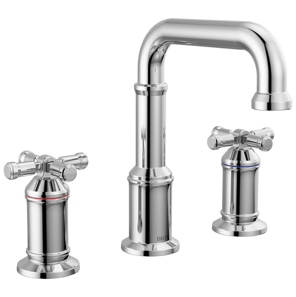 Delta Faucet - BroderickE Two Handle Widespread Bathroom Faucet - Lumicoat® Chrome
