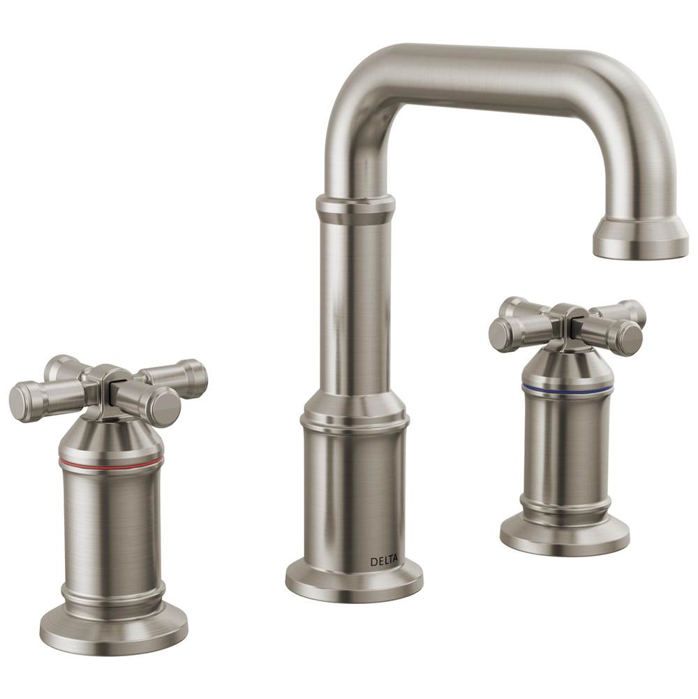 Delta Faucet - BroderickE Two Handle Widespread Bathroom Faucet - Lumicoat® Stainless