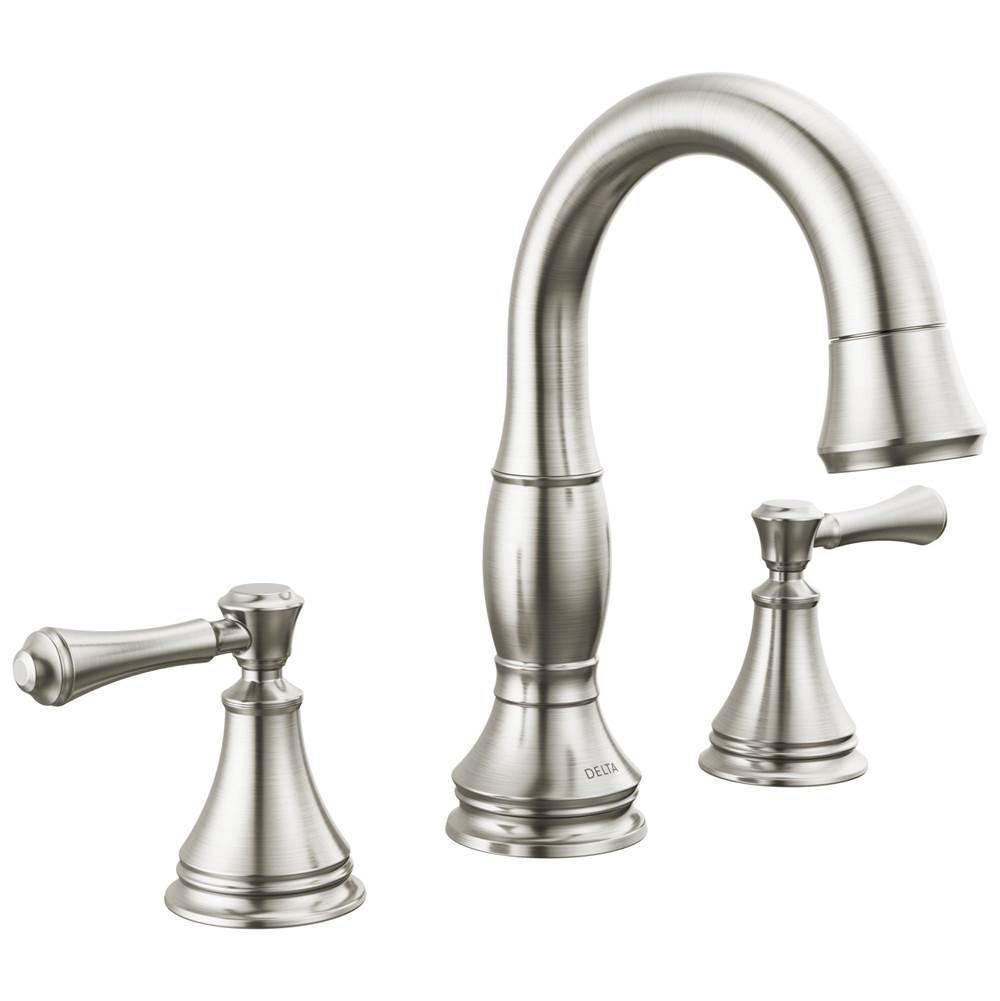 Delta Faucet - CassidyE Two Handle Widespread Pull Down Bathroom Faucet - Stainless