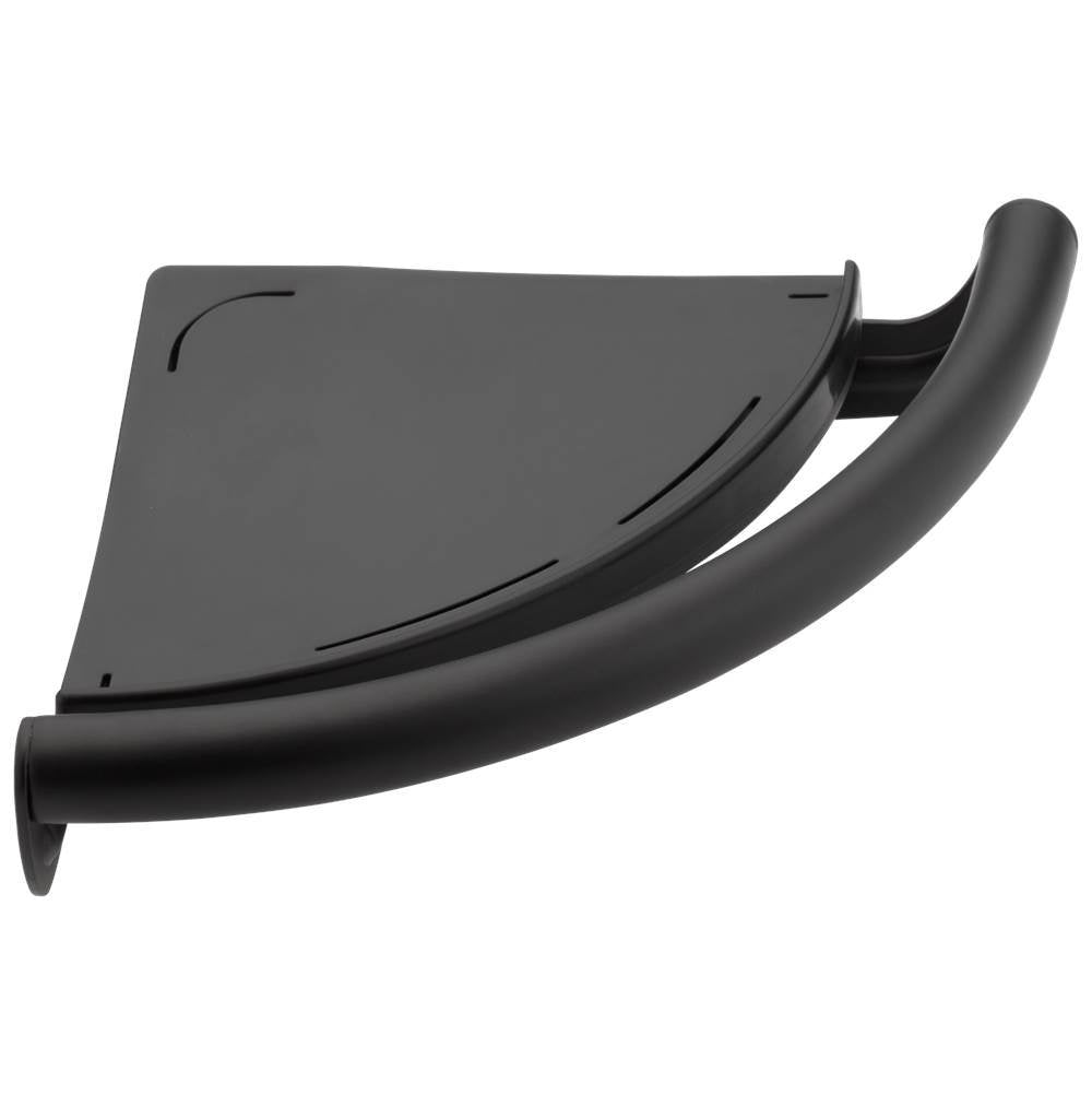 Delta Faucet - BathSafety Contemporary Corner Shelf with Assist Bar - Matte Black