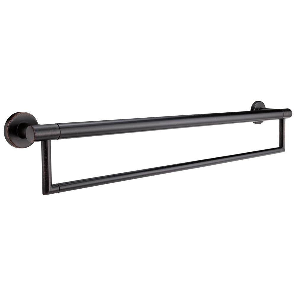 Delta Faucet - BathSafety 24'' Contemporary Towel Bar with Assist Bar - Venetian Bronze