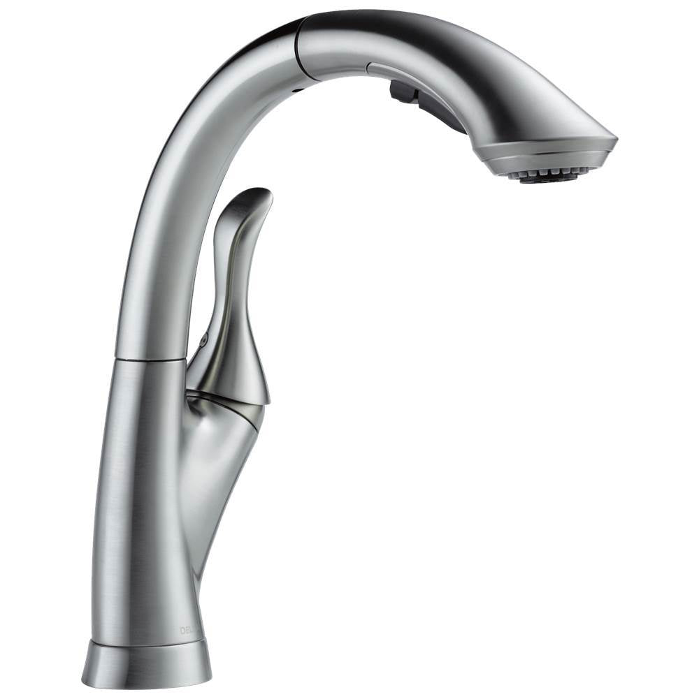 LindenE Single Handle Pull-Out Kitchen Faucet