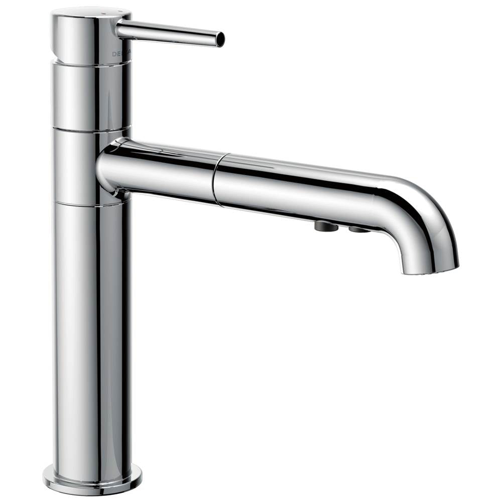 Delta Faucet - Trinsic Single Handle Pull-Out Kitchen Faucet - Chrome
