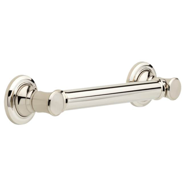 Delta Faucet - BathSafety 12'' Traditional Decorative ADA Grab Bar - Polished Nickel