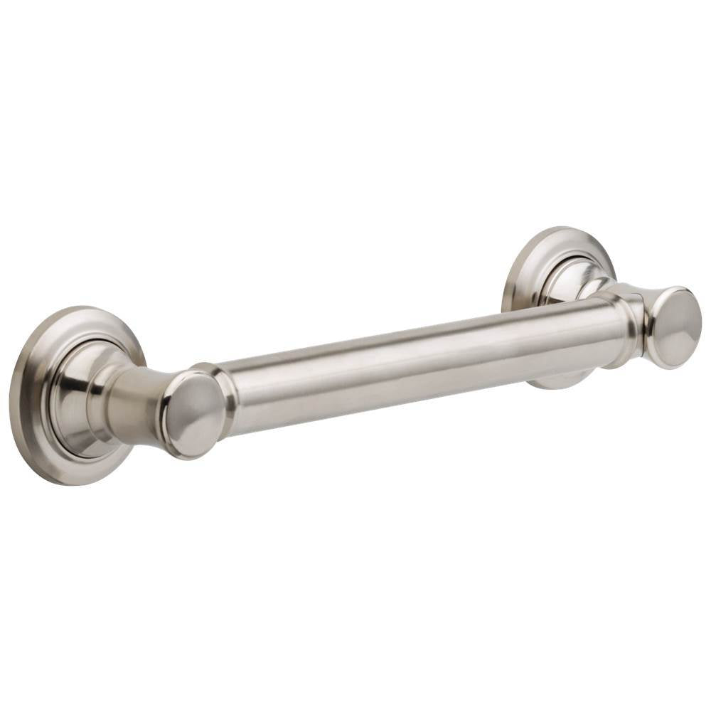 Delta Faucet - BathSafety 12'' Traditional Decorative ADA Grab Bar - Stainless