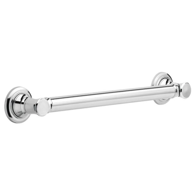 Delta Faucet - BathSafety 18'' Traditional Decorative ADA Grab Bar - Chrome