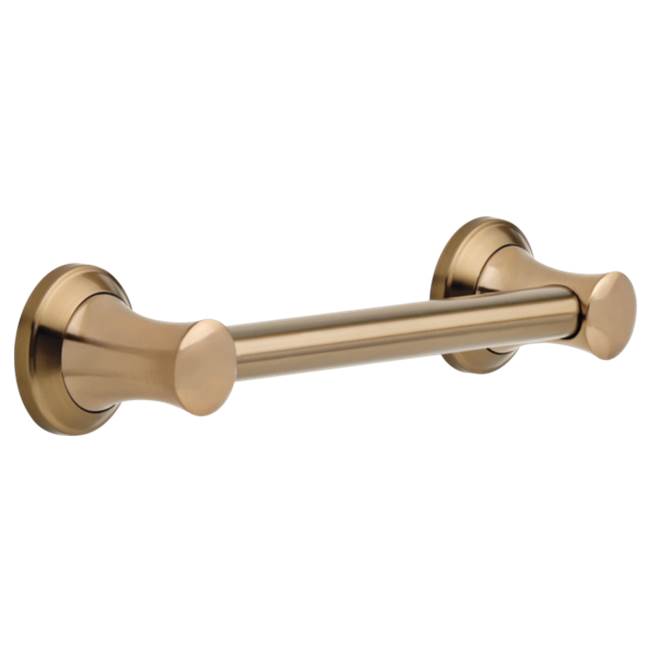 Delta Faucet - BathSafety 12'' Transitional Decorative ADA Grab Bar - Champagne Bronze