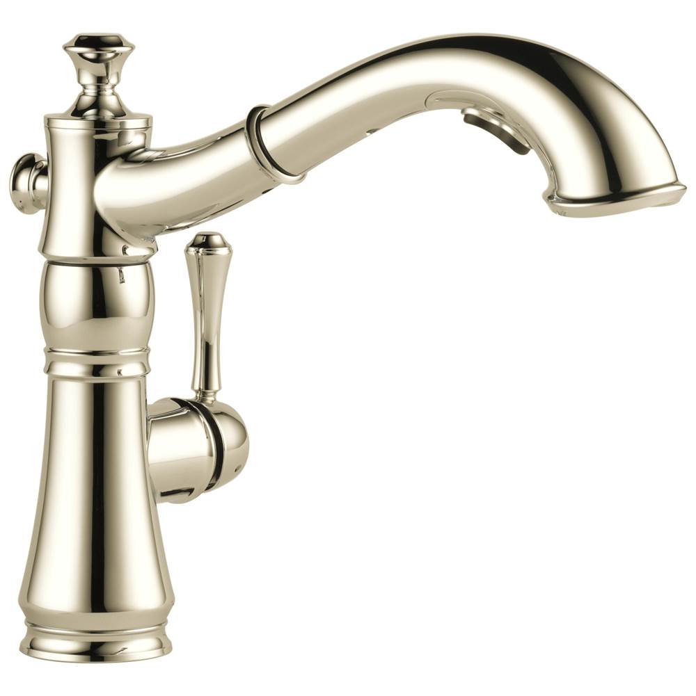Delta Faucet - CassidyE Single Handle Pull-Out Kitchen Faucet - Polished Nickel