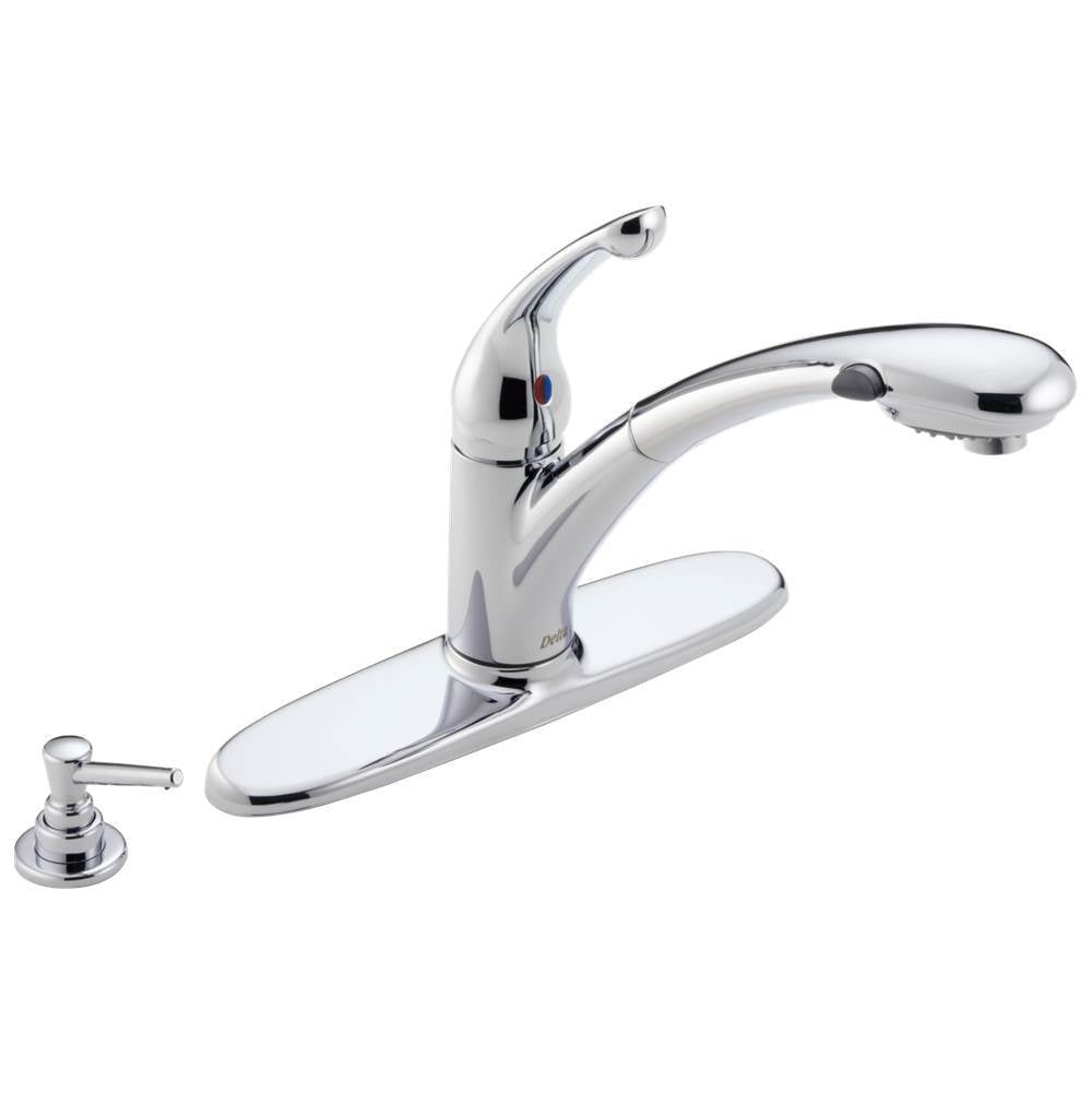 Delta Faucet - Signature Pullouts Single Handle Pull-Out Kitchen Faucet - Chrome