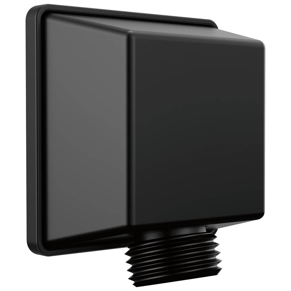 Delta Faucet - Universal Showering Components Square Wall Elbow for Hand Shower - Matte Black