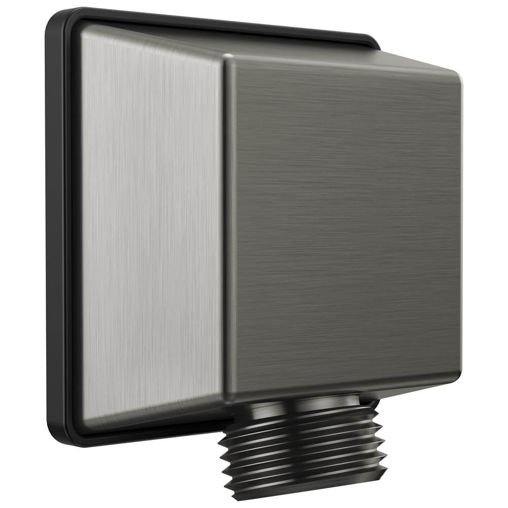 Delta Faucet - Universal Showering Components Square Wall Elbow for Hand Shower - Lumicoat® Black Stainless