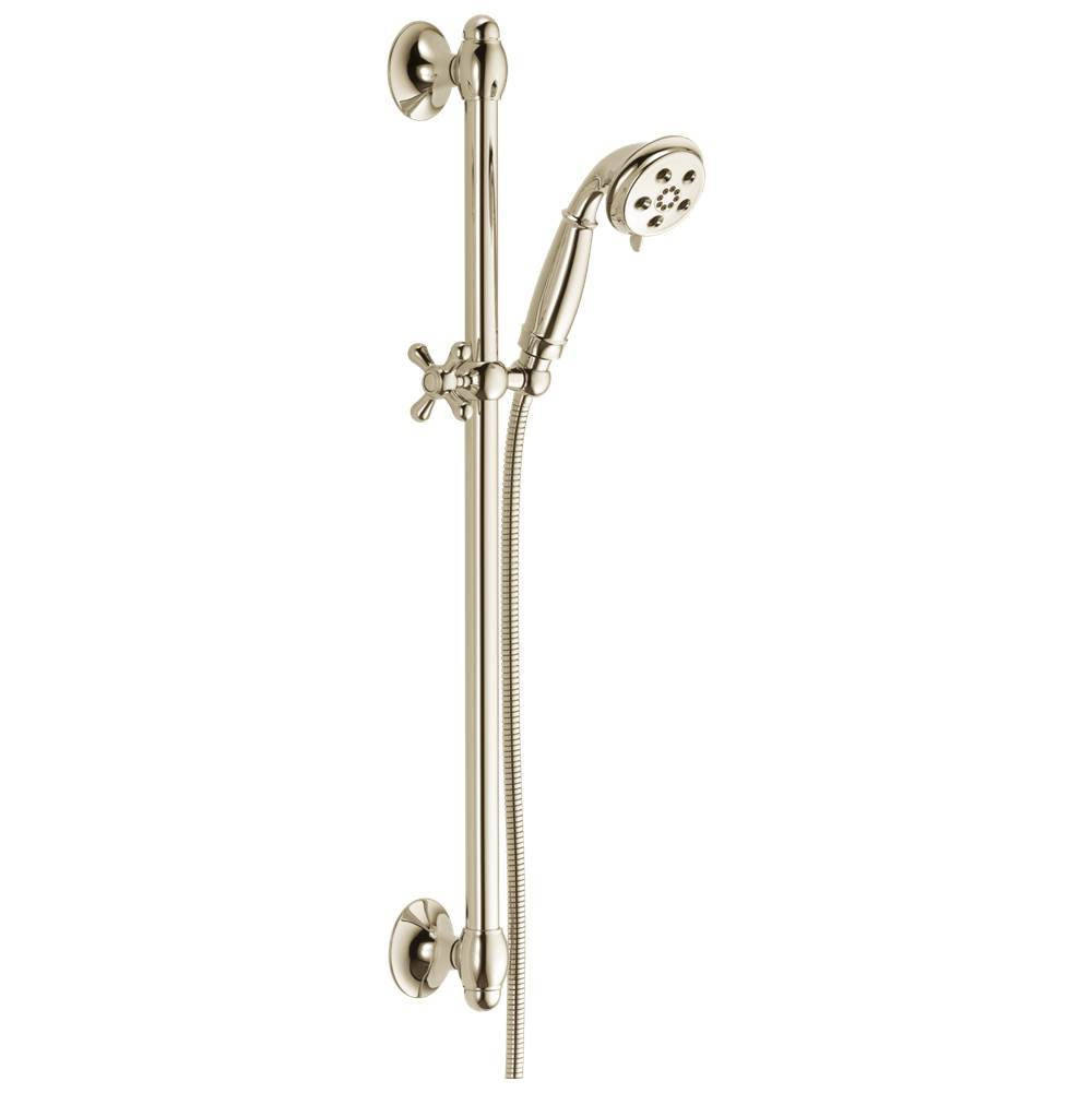 Universal Showering Components H2OKinetic 3-Setting Slide Bar Hand Shower