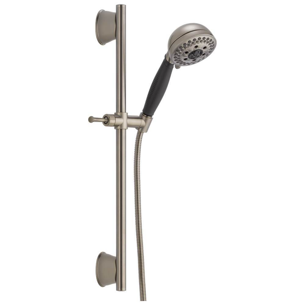 Universal Showering Components H2OKinetic 5-Setting Slide Bar Hand Shower