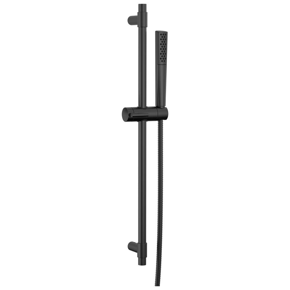 Delta Faucet - Universal Showering Components Premium Single-Setting Slide Bar Hand Shower - Matte Black